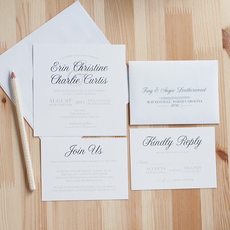 classic black white wedding stationery #anastasiamariecards