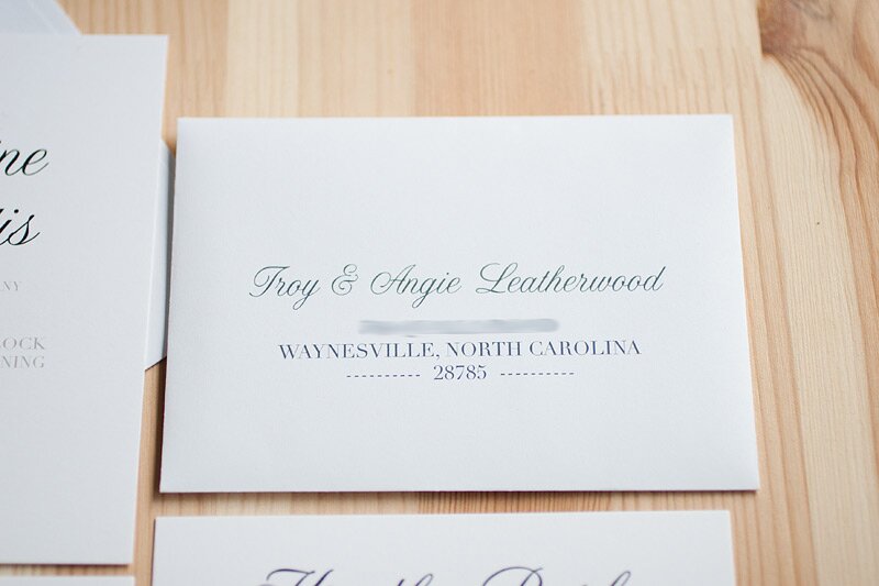 classic black white wedding stationery #anastasiamariecards