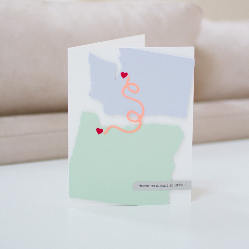 custom card // distance // by anastasia marie